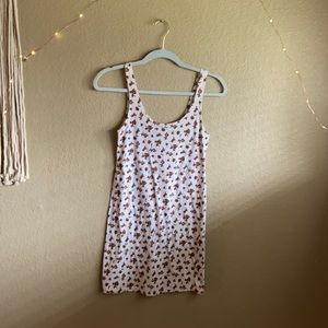 Cute summer floral tight dress